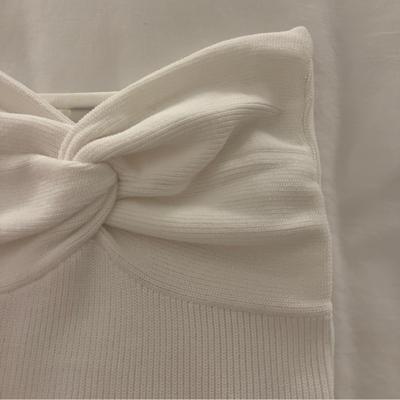 Dissh Anika Twisted Knit Top in White US 4 - Picture 5 of 15
